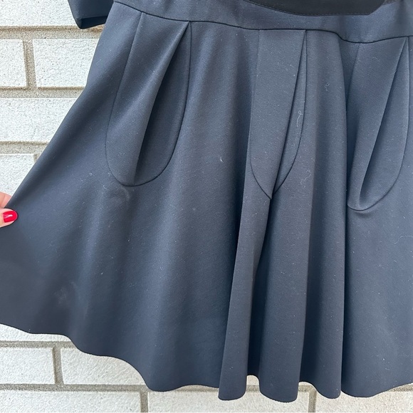 NWT Viktor & Rolf Black Little Black Dress Belted Fit Flare Pockets Italy 42 - Picture 4 of 13